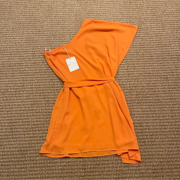 Show Me Your MuMu Trish Dress Orange Sunrise XS NWT - Picture 9 of 9